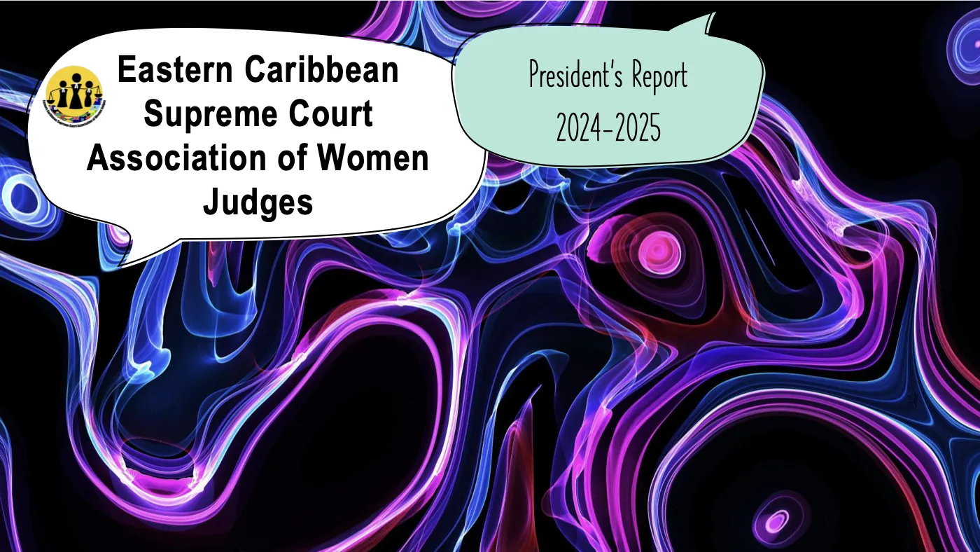 Cover of the ECAWJ President's Report 2024-2025